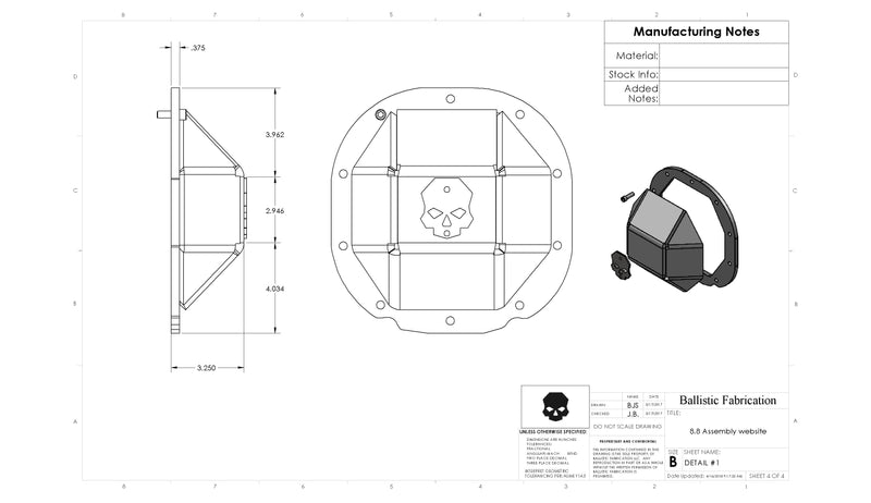 Load image into Gallery viewer, Ford 8.8 Differential Cover - Ballistic Fabrication
