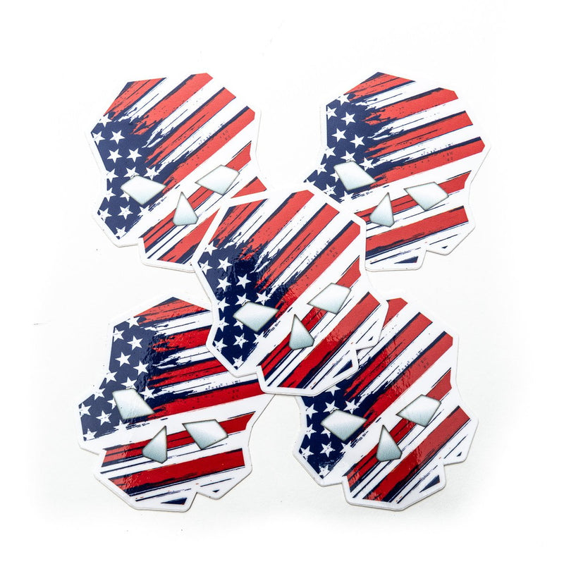 Load image into Gallery viewer, American Flag Skull Logo Sticker
